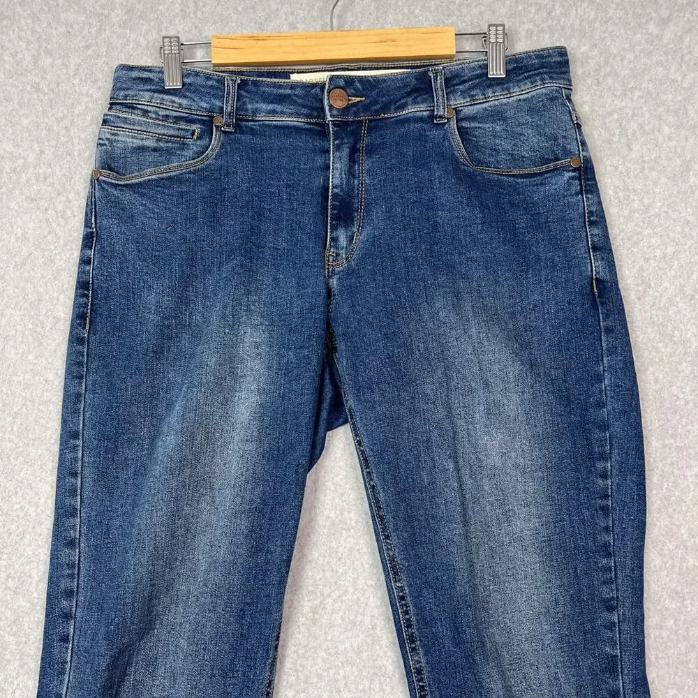 Barbell Apparel Mens 30 Slim Fit Straight Leg Jeans Blue Stretch Denim